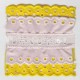 COLOURED EYELET EMBRODERY INSERTION 004