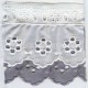 COLOURED RUFFLED EYELET EMBRODERY LACE 014