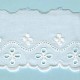 LIGHT CREAM / WHITE  EYELET EMBRODERY  LACE 014