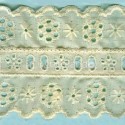 LIGHT CREAM / WHITE EYELET EMBRODERY INSERTION 009