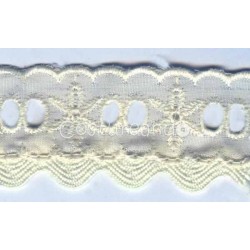 COLOURED EYELET EMBRODERY INSERTION 006