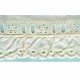 TIRA BORDADA BLANCA/BEIGE FRUNCIDA 016
