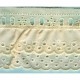 TIRA BORDADA BLANCA/BEIGE FRUNCIDA 037