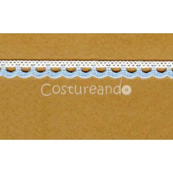 ENCAJE DE BOLILLO POLIESTER EN DOS COLORES